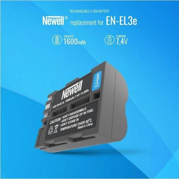 Newell Μπαταρία EN-EL3E για Nikon D50, D70, D80, D90, D100, D200, D300, D300s, D700