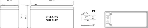 ΜΠΑΤΑΡΙΑ 12V/7AH-7STARS