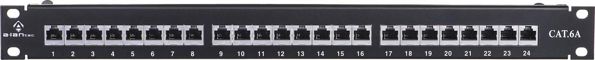 Alantec Patch Panel 19" 1U STP Cat.6A 24 Θυρών LSA (PK040) - Θωρακισμένο Πάνελ Διασύνδεσης Δικτύων