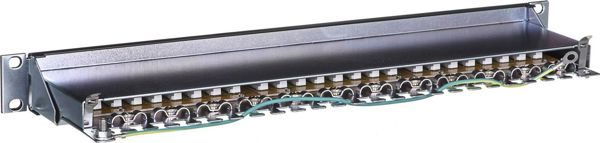 Alantec Patch Panel 19" 1U STP Cat.6A 24 Θυρών LSA (PK040) - Θωρακισμένο Πάνελ Διασύνδεσης Δικτύων