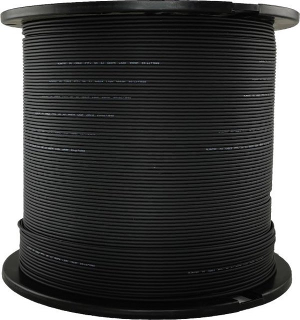 Καλώδιο οπτικών ινών FTTH 2J B2ca SM 9/125 λευκό, ενίσχυση FRP, εντελώς διηλεκτρικό, 1000m Alantec