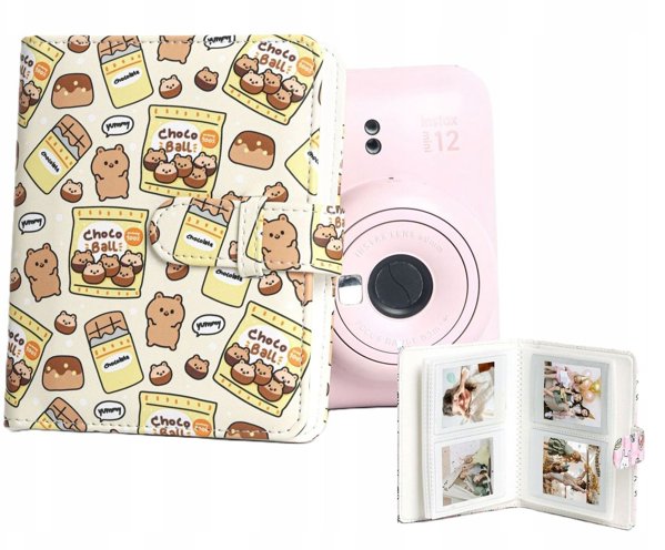Άλμπουμ φωτογραφιών 64 θέσεων για Fujifilm Instax Mini 99 41 12 40 11 Evo Liplay Link / Σοκολατένια Αρκουδάκια