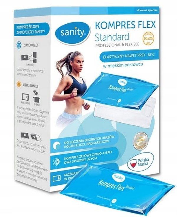 Albert Polska SANITY Standard Kompres Flex Κομπρέσα Gel, 10x26cm