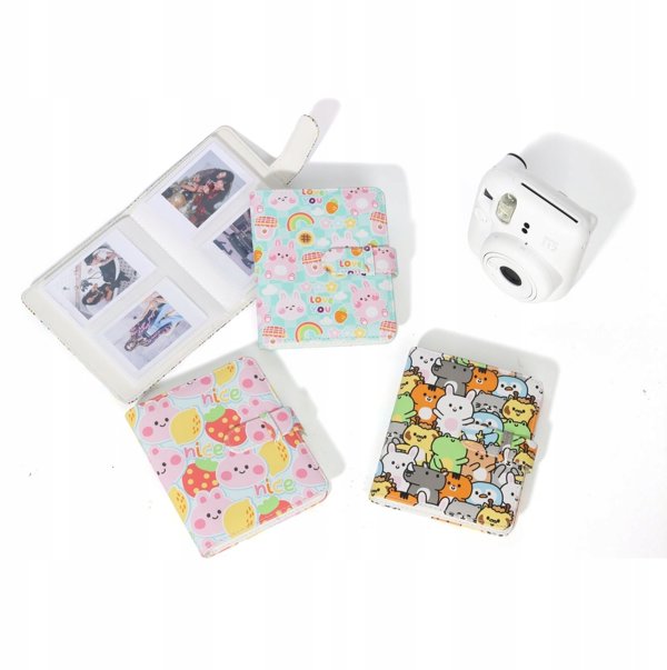 Άλμπουμ Φωτογραφιών 64x για Fujifilm Instax Mini 99 41 12 40 11 Evo Liplay Link Μπλε Κουνελάκι
