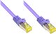 Alcasa 2.0m Cat7 RJ-45 kabel sieciowy Fioletowy 2 m S/FTP (S-STP)
