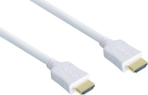 Alcasa 1.5m, καλώδιο HDMI τύπου A (Standard) λευκό 1,5 μ.