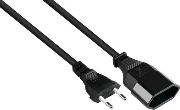 Alcasa P0300-S010 Καλώδιο Τροφοδοσίας Μαύρο 1 μ Με βύσμα τύπου C