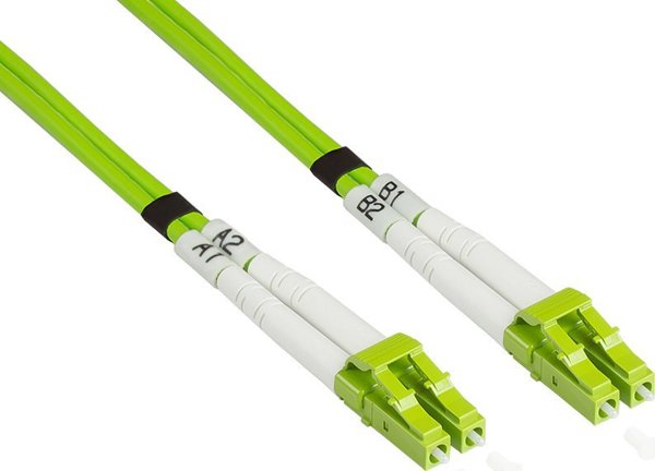 Alcasa LW-801LC5 kabel InfiniBand swiatlowodowy 1 m LC zielony