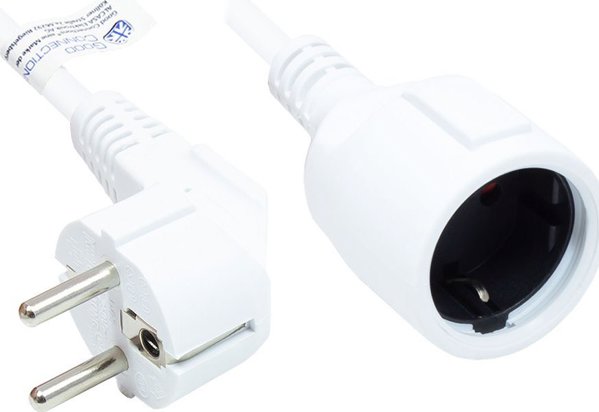 Alcasa P0102-W030 καλώδιο τροφοδοσίας λευκό 3 μ
