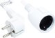 Alcasa P0102-W030 καλώδιο τροφοδοσίας λευκό 3 μ