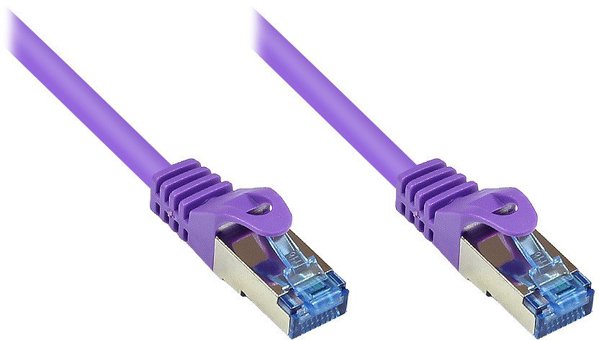 Alcasa Cat6a 1.5m kabel sieciowy Fioletowy 1,5 m S/FTP (S-STP)