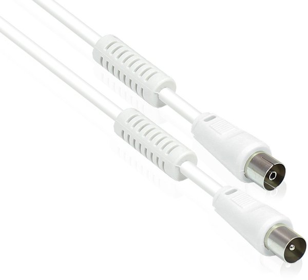 Alcasa S-PAK02 kabel koncentryczny 2 m Bialy