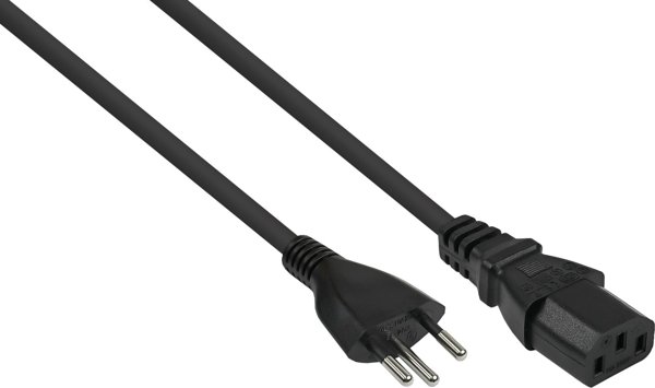 Alcasa Kabelmeister SK6030-S018 καλώδιο τροφοδοσίας Μαύρο 1,8 μ με βύσμα IEC C13 τύπου J