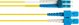 Alcasa Καλώδιο Οπτικής Ίνας LC - SC, 1m, LSZH, Κίτρινο