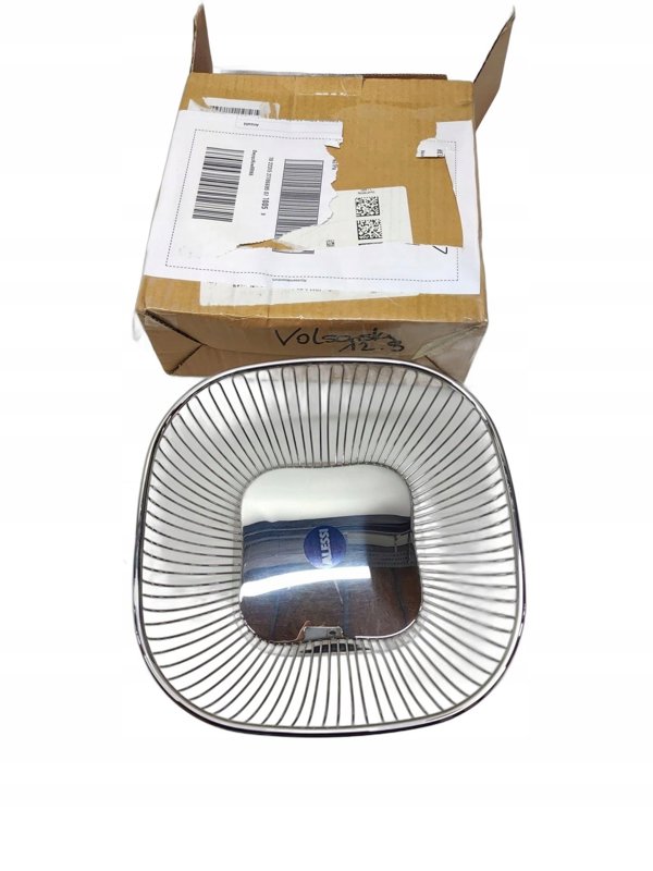 Alessi Alessi 845 Square Wire Basket Stainless Steel