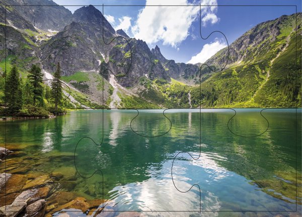 Alexander Ασημένιο Παζλ Morskie oko 6 στοιχεία