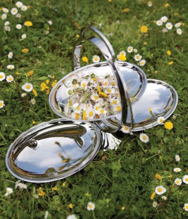 Alessi ANNA GONG αναδιπλούμενο πιατέλο για μπισκότα από ανοξείδωτο ατσάλι