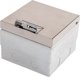 Alfako Puszka podlogowa ze stali nierdzewnej szczotkowana max 2x4 mod 95x140x140mm PP2M-B