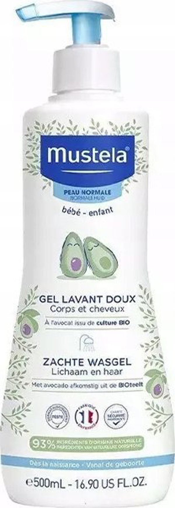Alkotest MUSTELA Gel Lavant zel i szampon dla dzieci do skory atopowej 500ml