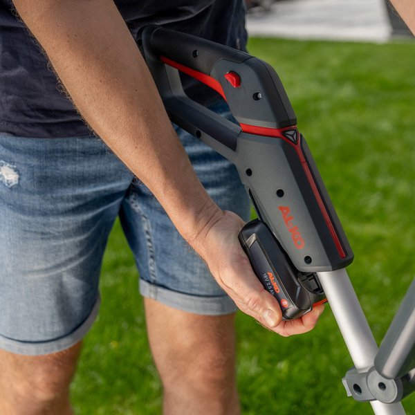 AL-KO GT 1825 Χορτοκοπτικό Μπαταρίας 18V, 25cm, με Νάιλον Μεσινέζα και D-Loop Λαβή, Μαύρο