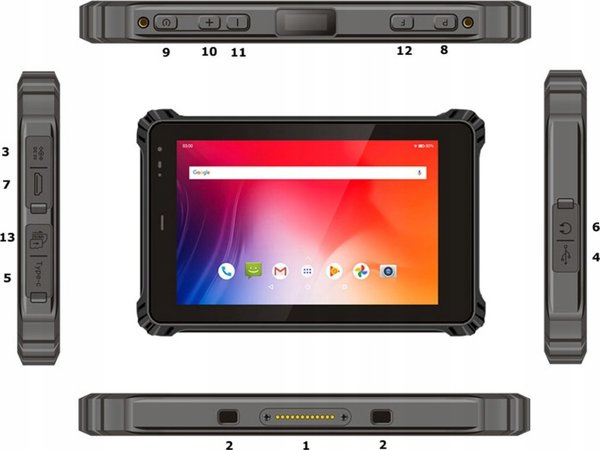 Allnet ALLNET Rugged Outdoor Tablet Windows NFC LTE X-trail-100-Intel