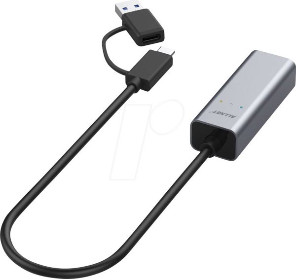 Allnet Προσαρμογέας Ethernet ALL-NC-2.5G-USBC/A USB 3.0 Type-C & Type-A 2.5 Multi-Gigabit LAN
