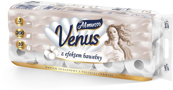 Almusso Venus Χαρτί Υγείας 3-Στρώσεων, 10 Ρολά