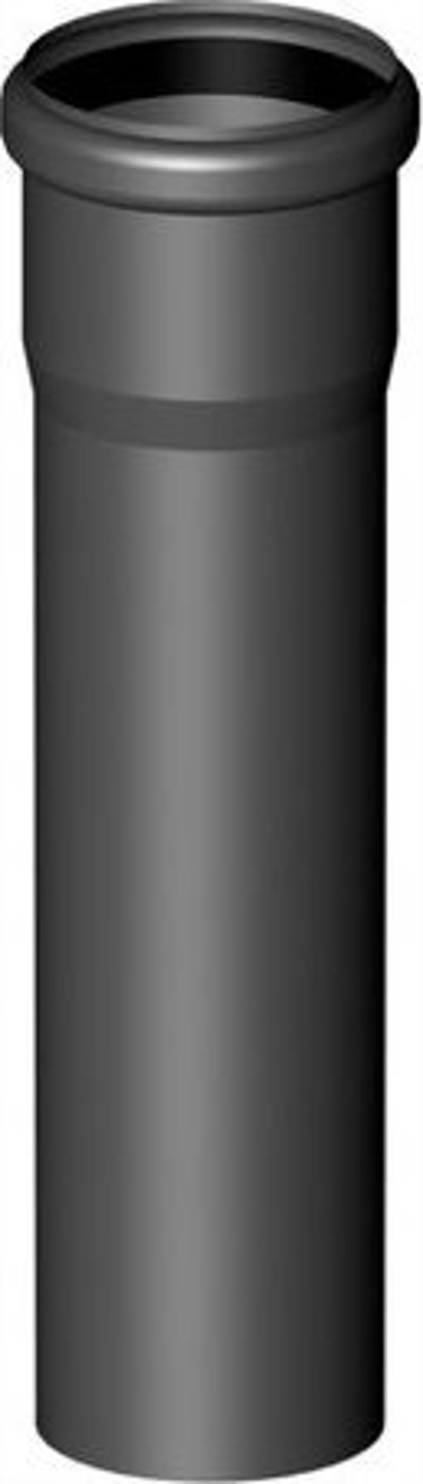Almeva Σωλήνας STARR DN60 0,25m, PPH Άκαμπτος, UV Σταθερός, Μαύρο Χρώμα