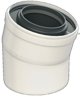 Γωνία Almeva LIK 15° DN60/100, Εξάρτημα Καμινάδας Φ60/100