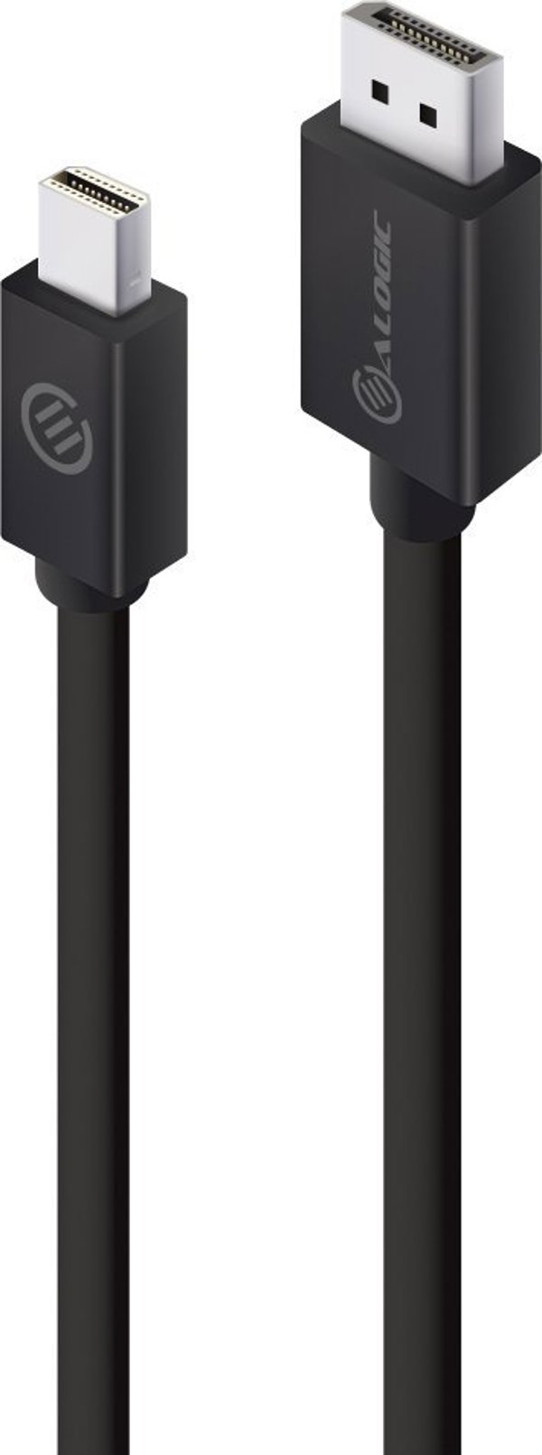 Alogic Καλώδιο Mini DisplayPort σε DisplayPort M/M, 1m, Μαύρο