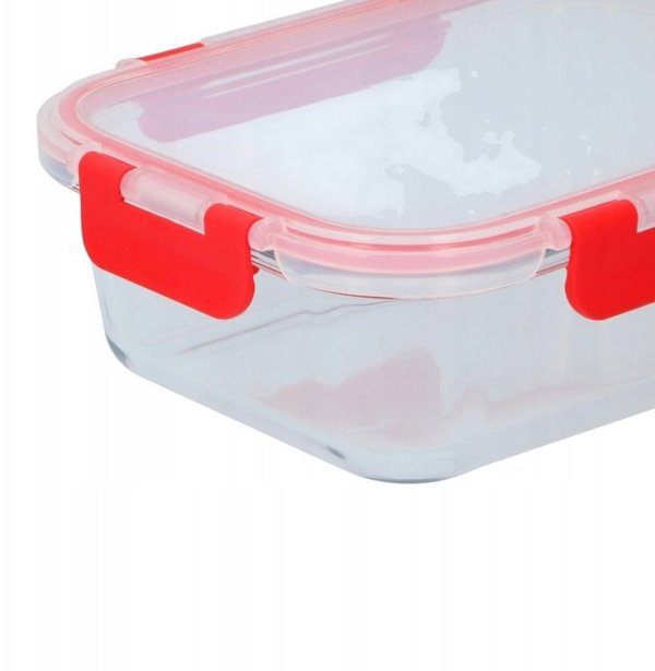 Alpina Γυάλινο Δοχείο Φαγητού με Καπάκι Lunchbox 1 L