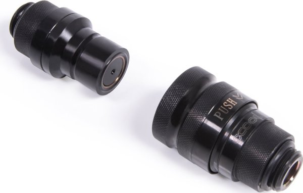 Alphacool Alphacool Eiszapfen quick release coupling set G1 / 4 AG - Deep Black 1020153
