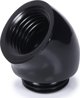 Alphacool Γωνιακός Αντάπτορας 45 Μοιρών G1/4" AG σε G1/4" IG, Μαύρο