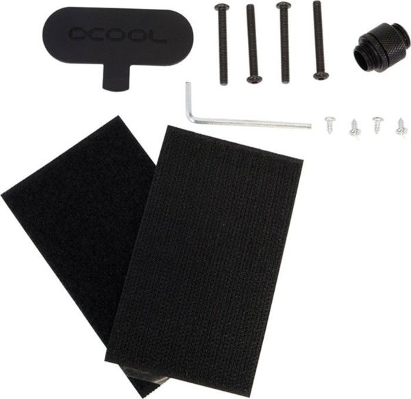 Alphacool ES Reservoir 1U για Αντλία DDC, Δεξαμενή Επέκτασης, Μαύρο, POM, G1/4", 68x40x100mm