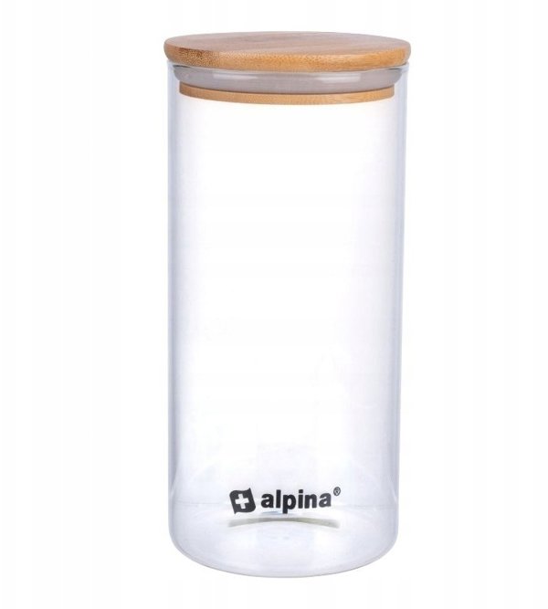 Alpina Γυάλινο Δοχείο Φαγητού με Καπάκι 1250 ml