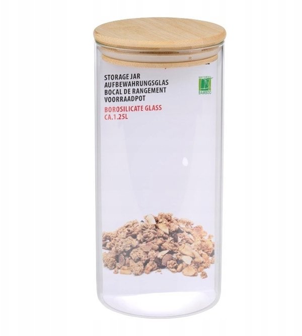 Alpina Γυάλινο Δοχείο Φαγητού με Καπάκι 1250 ml