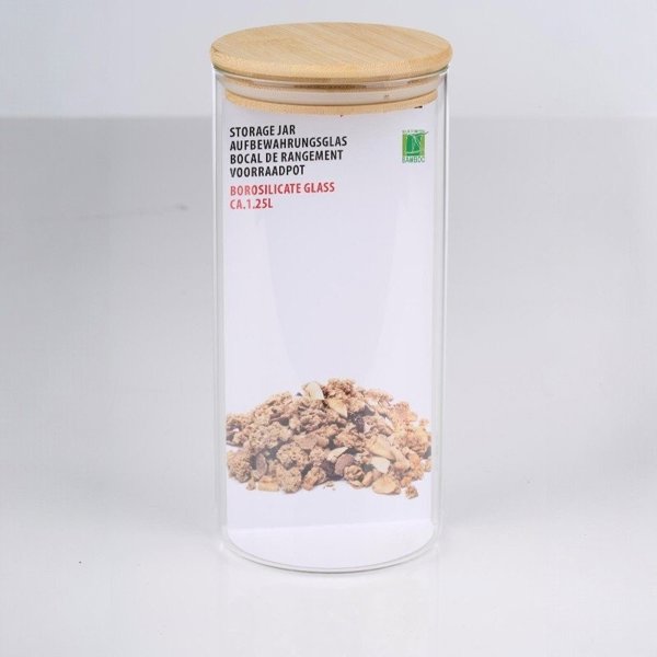 Alpina Γυάλινο Δοχείο Φαγητού με Καπάκι 1250 ml