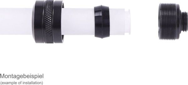 Alphacool Eiszapfen PRO HardTube Fitting 13mm G1/4 - Deep Black, Σετ 6 Τεμαχίων