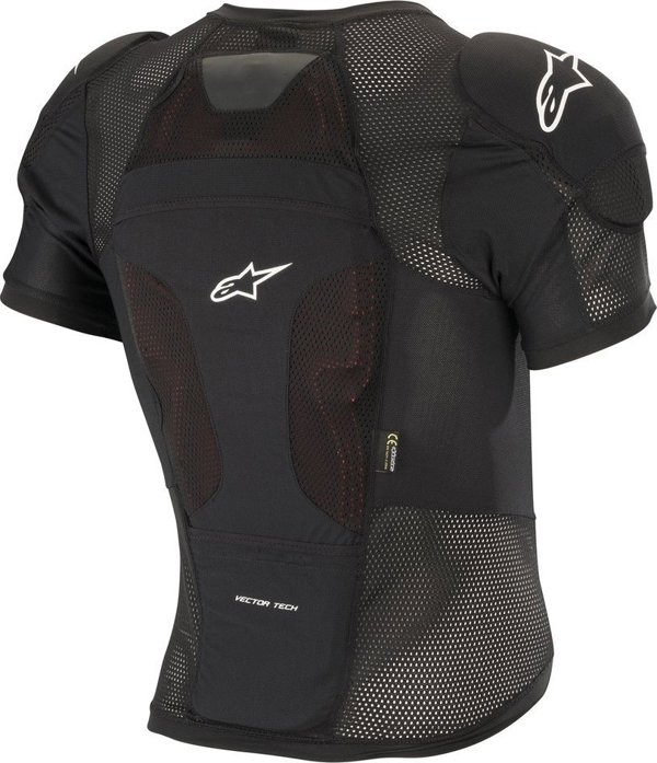 Alpinestars Ζακέτα προστασίας κοντομάνικη ALPINESTARS VECTOR TECH PROTECTION SS JACKET, Μαύρο, Προστασία επίπεδο 1 Μέγεθος: S