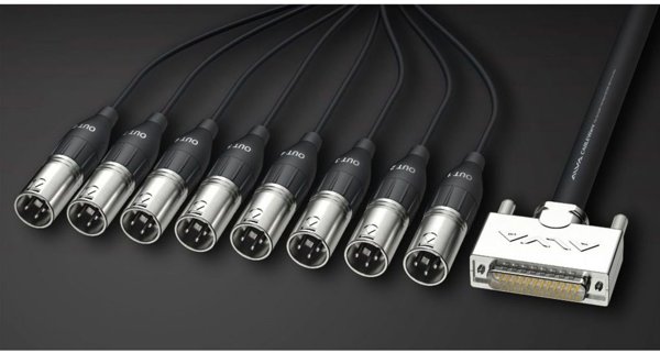 Alva D-Sub25 σε 8 x XLR Αρσενικό Καλώδιο 5m