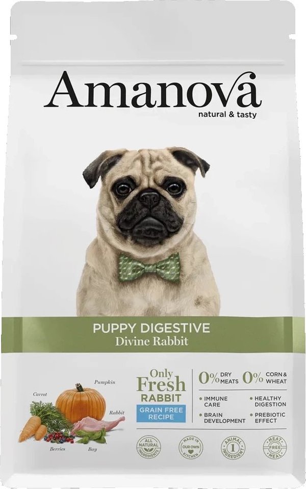 Amanova Dog Puppy Digestive Divine Rabbit - krolik 7kg