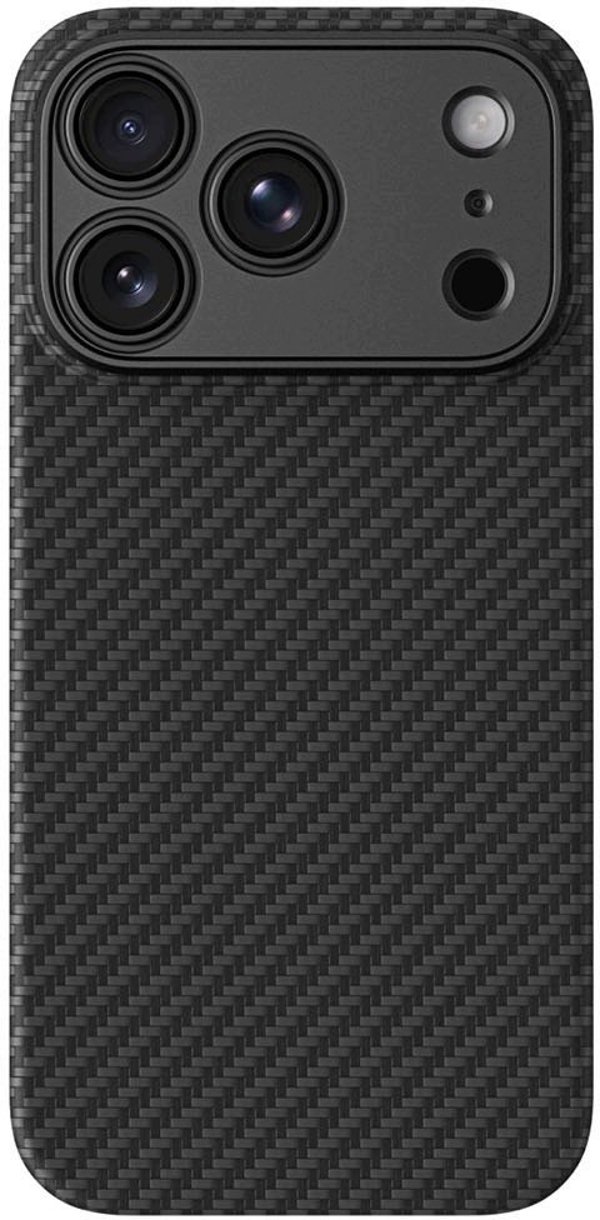 Amazingthing Etui Titan Max Lens na iPhone 18 Pro Max z włókna aramidowego z osłoną aparatu kompatybilne z MagSafe - czarne (4896238102328)