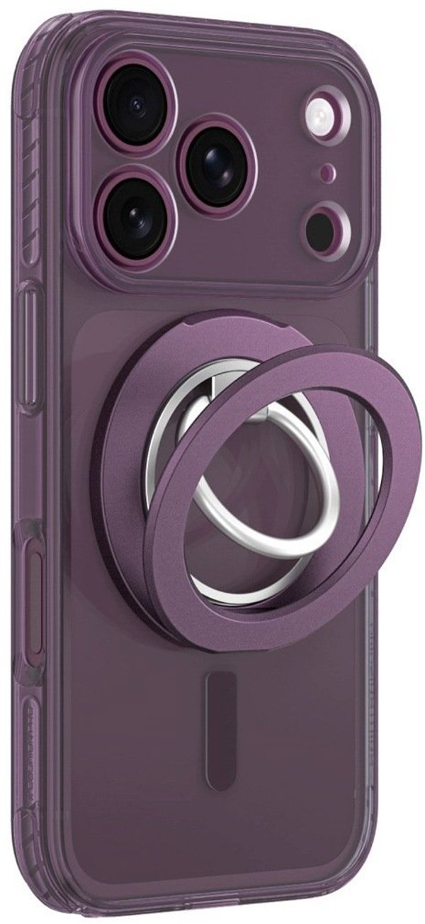 Amazingthing Etui Titan Pro Lens Ring Set na iPhone 18 Pro Max z osłoną aparatu i ringiem magnetycznym kompatybilne z MagSafe - fioletowe (4896238101833)
