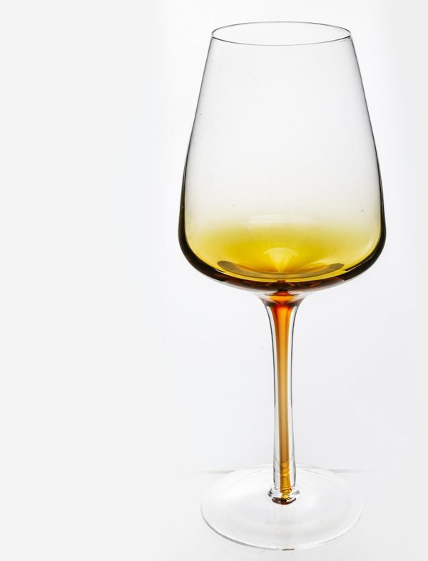 AMBER WINE GLASS 6PCS