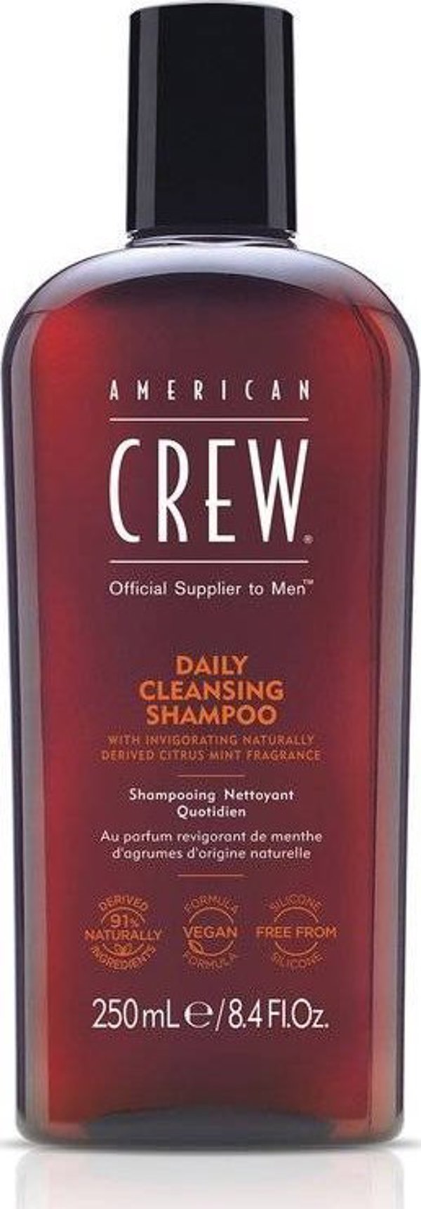 American Crew Daily Deep Moisturizing Shampoo - Καθημερινό Σαμπουάν Βαθύ Καθαρισμού, 250ml