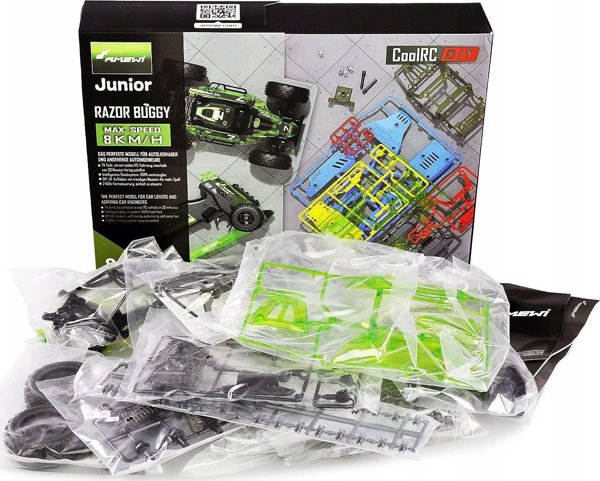 Amewi RC Buggy Razor DIY – Τηλεκατευθυνόμενο Αυτοκίνητο 74 Κομματιών, Πράσινο, 8+ Ετών