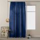 AmeliaHome Βελούδινη κουρτίνα με ταινία, Indigo 140X245