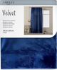 AmeliaHome Βελούδινη κουρτίνα με ταινία, Indigo 140X245
