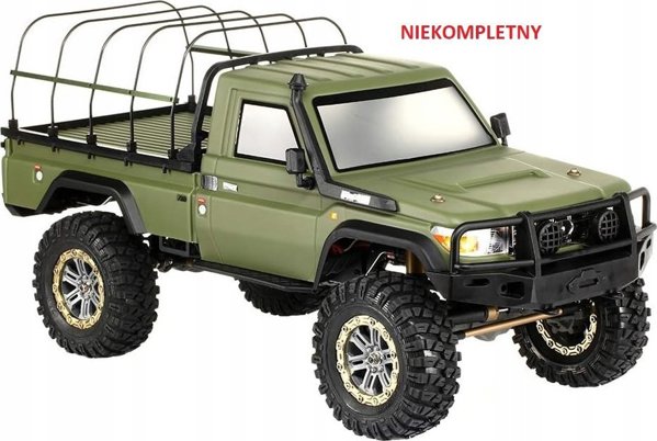 Amewi AMXRock RCX10PS Τηλεκατευθυνόμενο Crawler Pick-Up, Κλίμακα 1:10, Μήκος 53cm, Στρατιωτικό Πράσινο, RTR