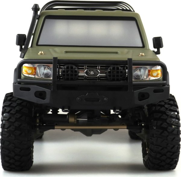 Amewi AMXRock RCX10PS Τηλεκατευθυνόμενο Crawler Pick-Up, Κλίμακα 1:10, Μήκος 53cm, Στρατιωτικό Πράσινο, RTR